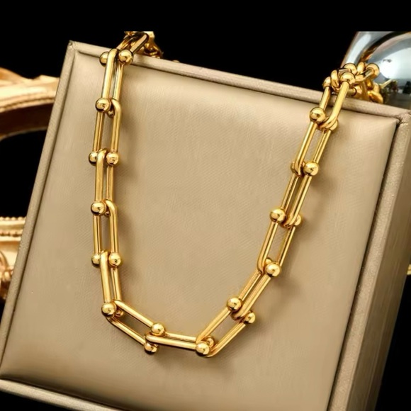 Choker Necklace Waterproof Stainless Steel - Picture 1 of 4